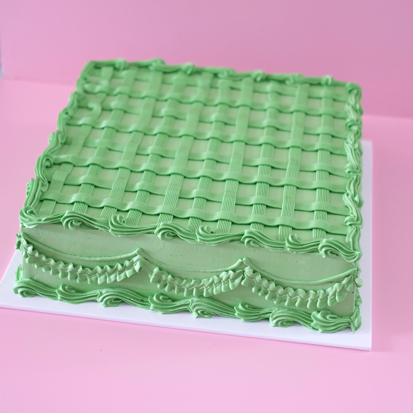 Vintage Sheet Cake | Woven Square
