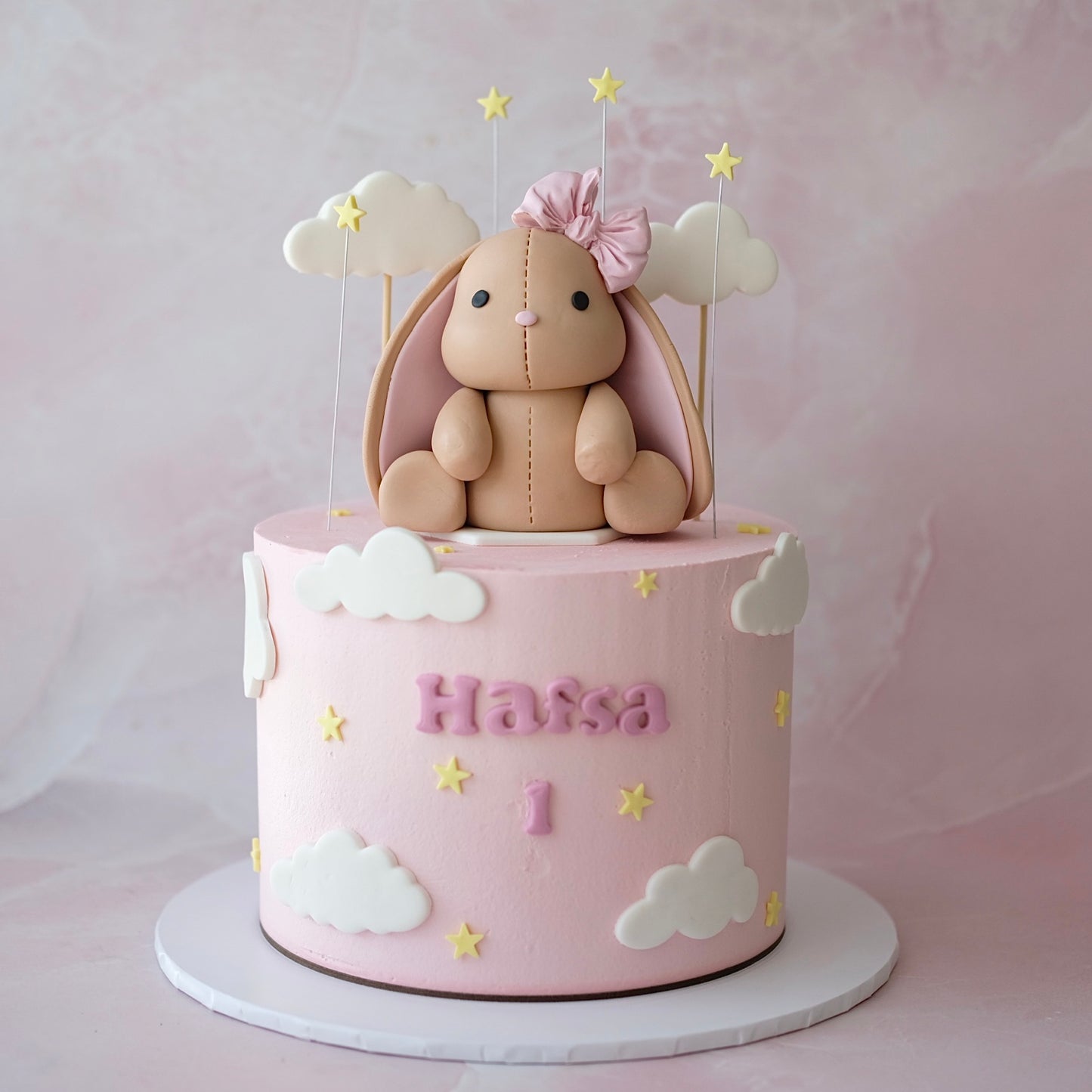 Bunny On Clouds Novelty Cake