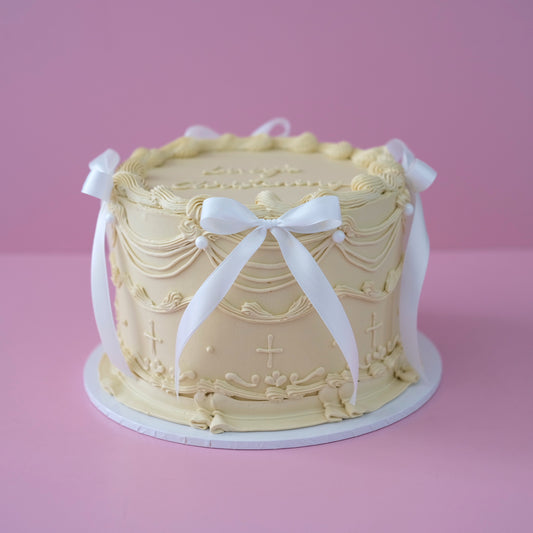 Vintage Round Cake | Eternal Blessings