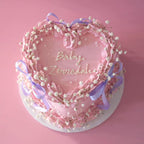 Enchanted Heart Coquette Vintage Cake | Baby Breaths