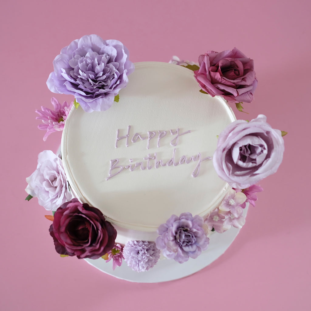 Vintage Round Cake | Wildflower Bloom