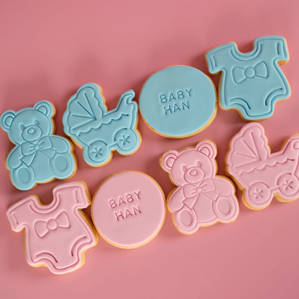 Assorted Bear Baby Shower | Fondant Sugar Cookies