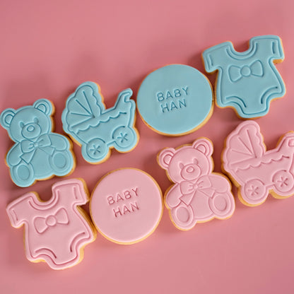 Assorted Bear Baby Shower | Fondant Sugar Cookies