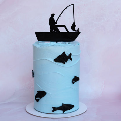 Fishing Surprise Money Cake