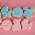 Assorted Bear Baby Shower | Fondant Sugar Cookies