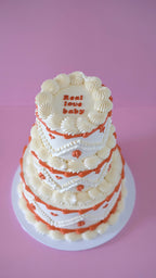 Vintage Round Cake | Bohemian | 3 Tiers