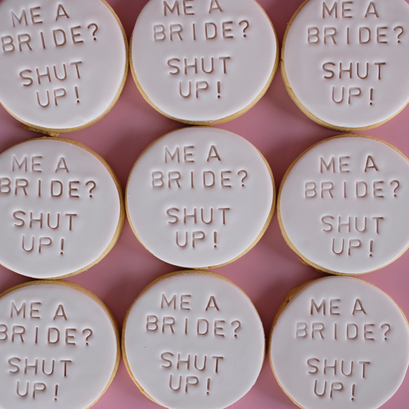 Shut Up, I'm the Bride ! | Fondant Sugar Cookies