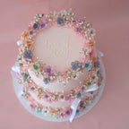Enchanted Round Coquette Vintage Cake | 2 Tiers