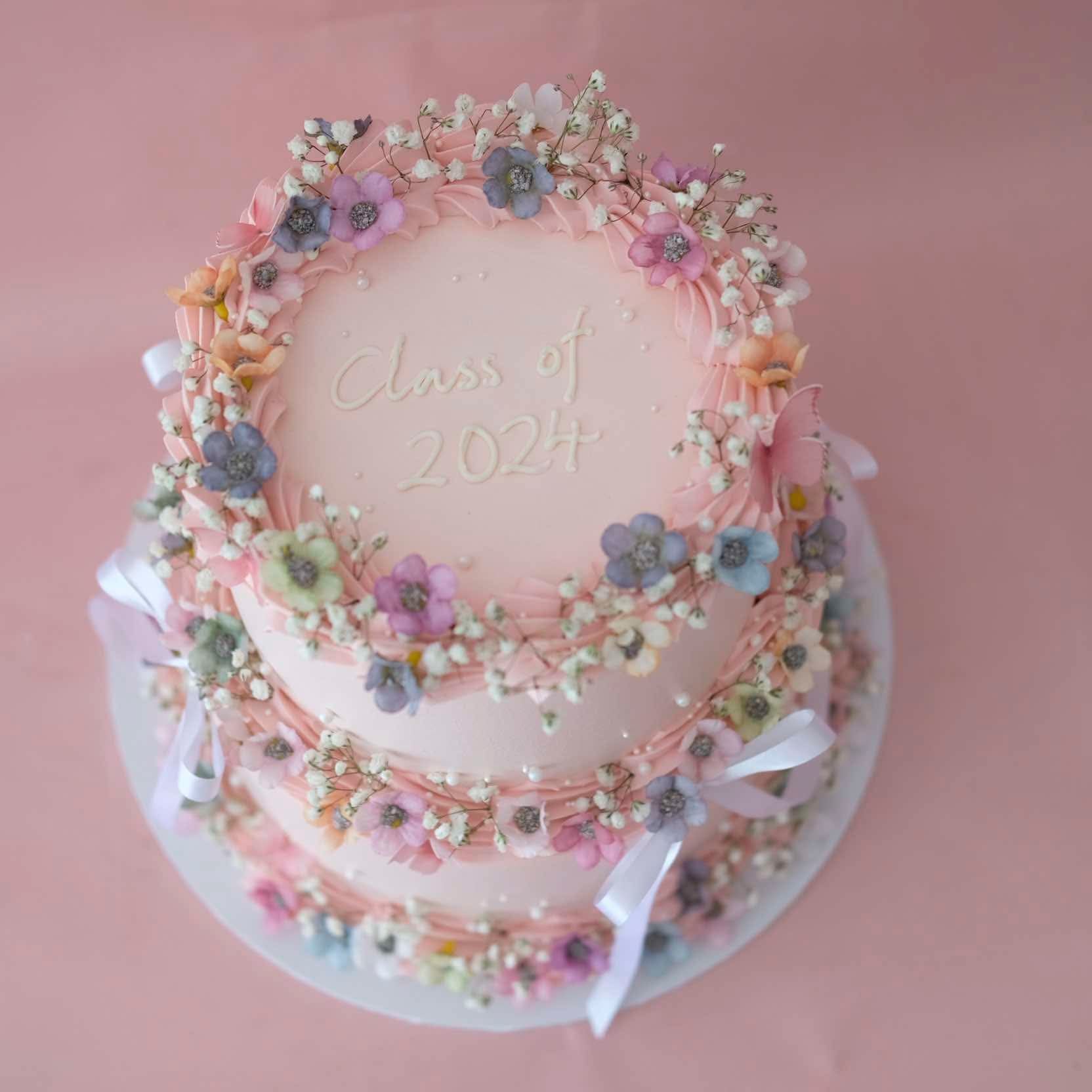 Enchanted Round Coquette Vintage Cake | 2 Tiers