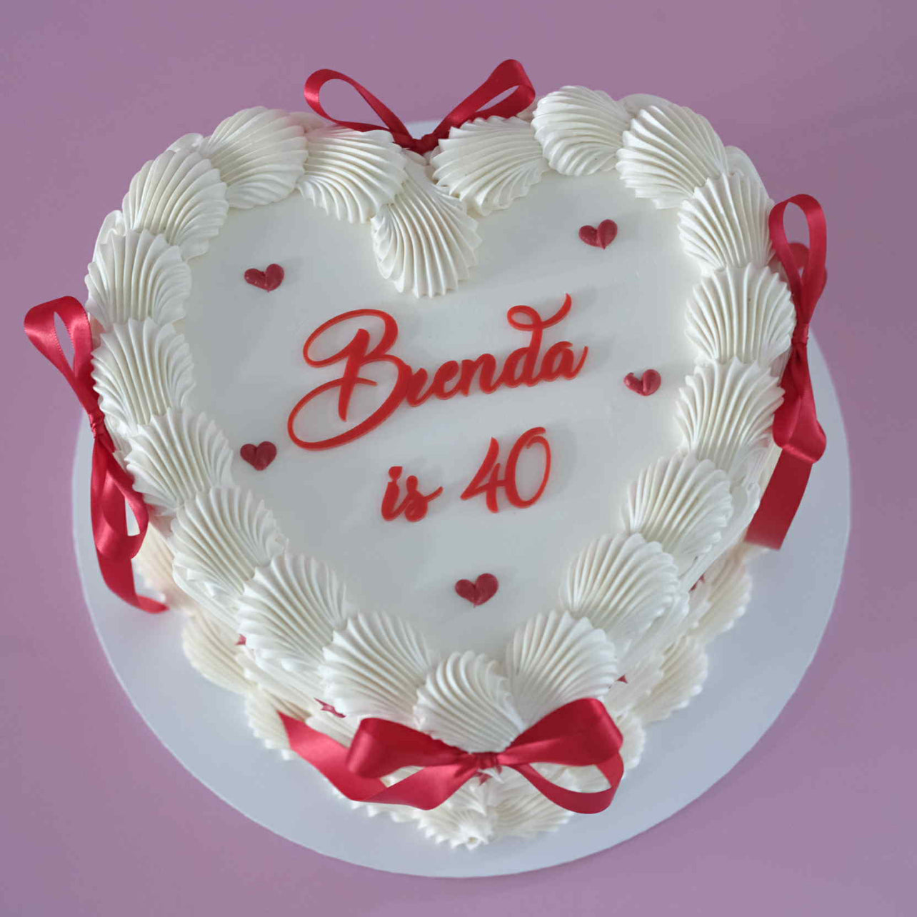 Vintage Heart Cake | Mini Hearts & Coquette