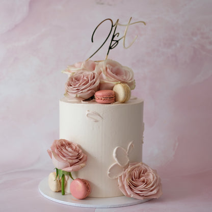 Chic Bloom Round Cake