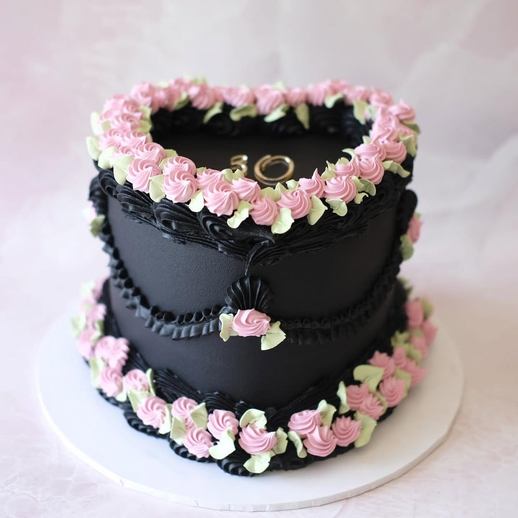 Vintage Heart Cake | Rosettes