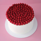 Fresh Raspberry White Cake