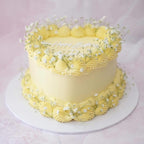 Enchanted Heart Vintage Cake | Baby Breaths