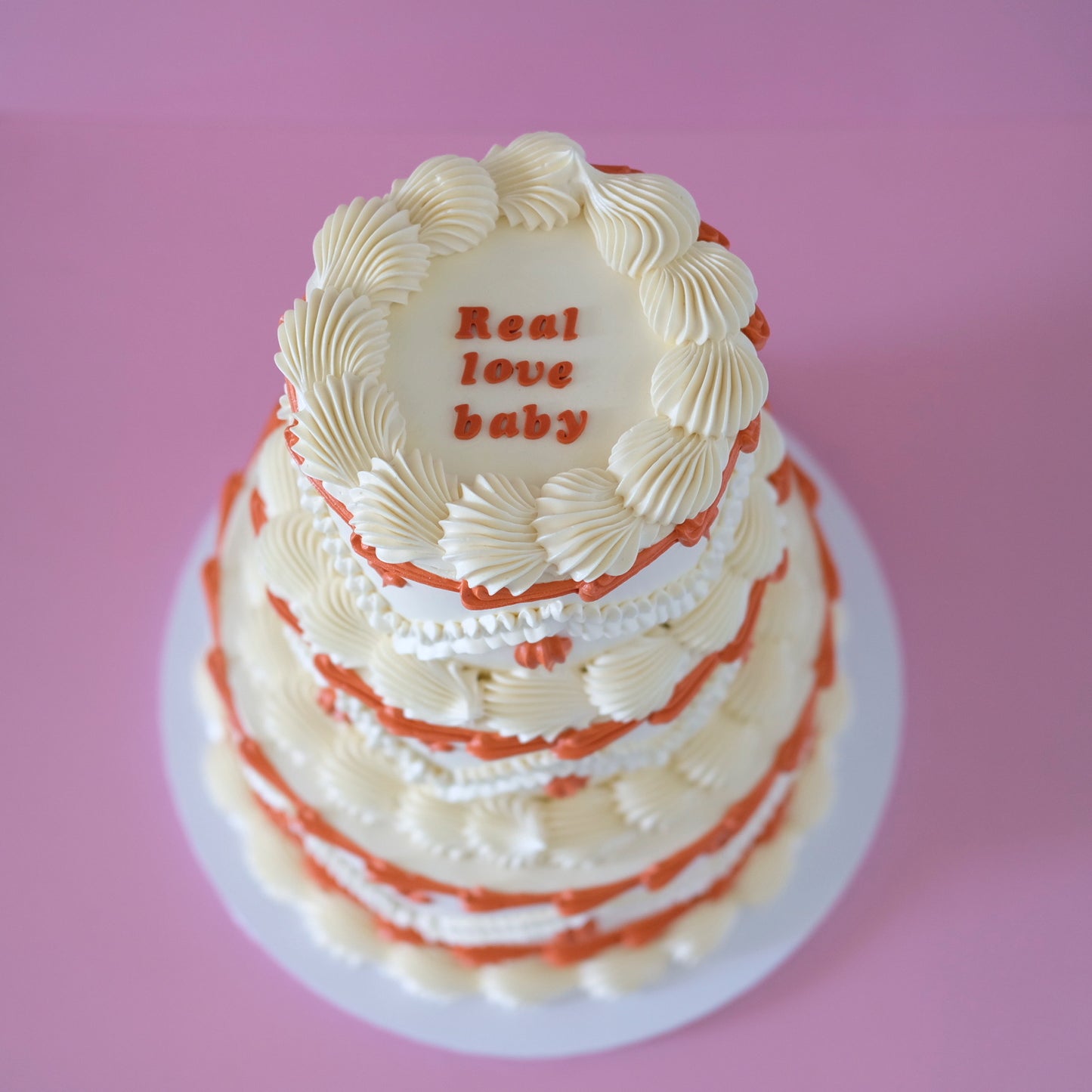 Bohemian Round Vintage Cake | 3 Tier