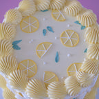 Lemon Squeezy | Vintage Round Doodle Cake