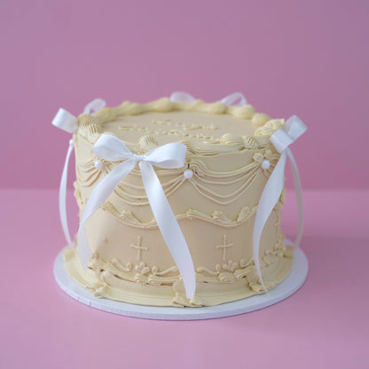 Vintage Round Cake | Eternal Blessings