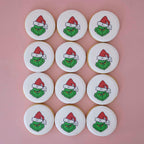 Grinch | Christmas Fondant Sugar Cookies