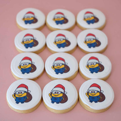 Minion | Christmas Fondant Sugar Cookies