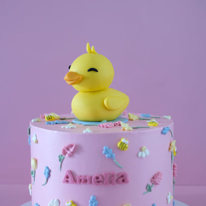 Duck Floral Garden Cake