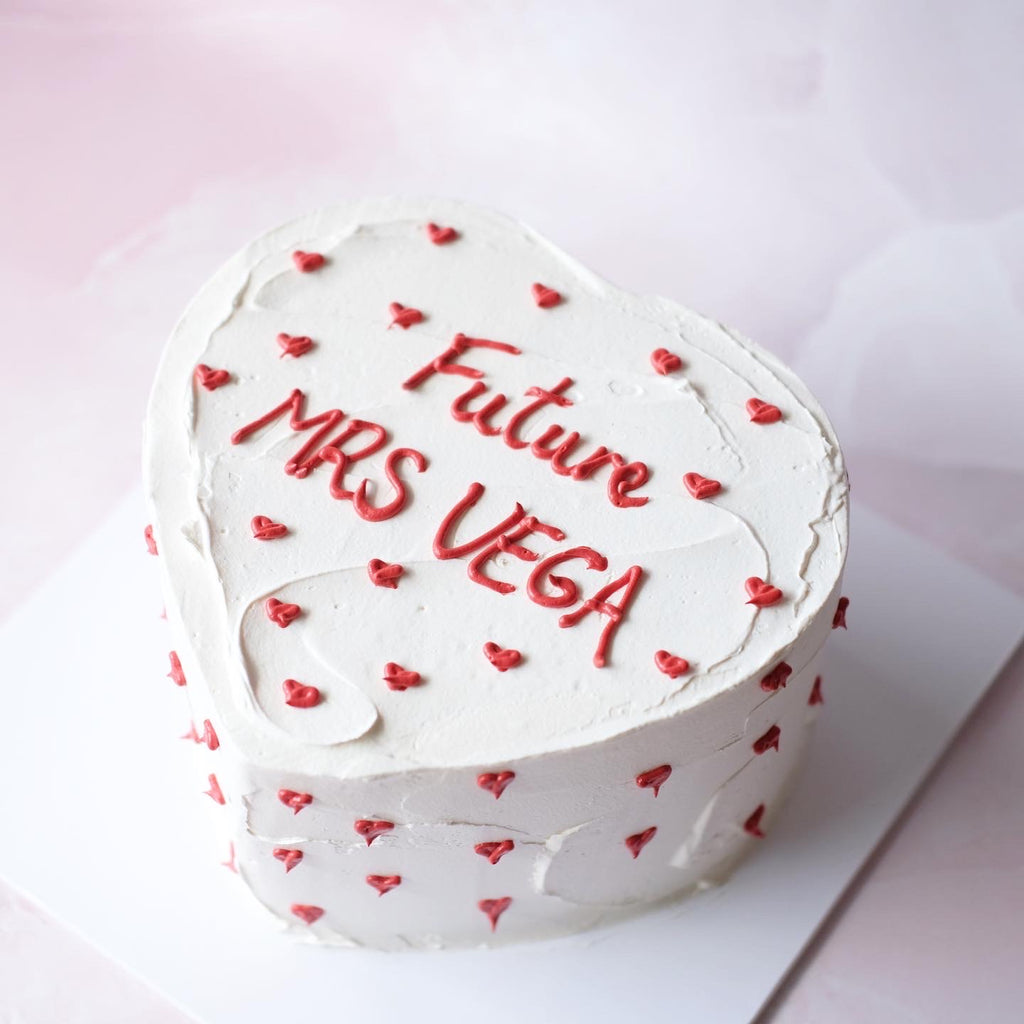 Mini Hearts on Heart | Doodle Cake