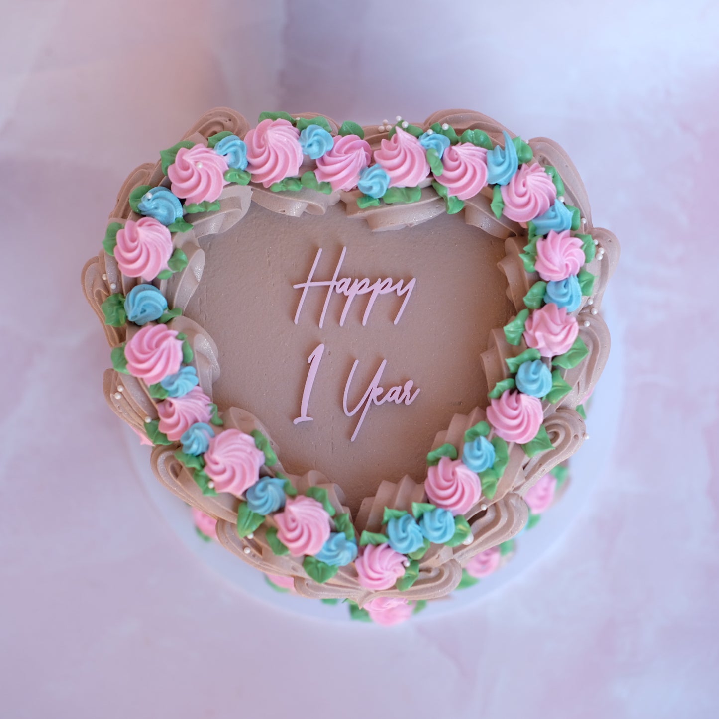 Vintage Heart Cake | Rosettes