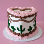 Vintage Heart Cake | Yeehaw Rodeo Cactus