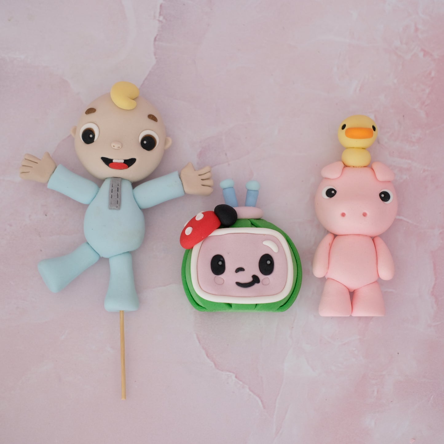 Cocomelon Set Sugar Fondant Cake Toppers