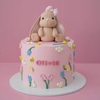 Bunny Floral Garden Cake