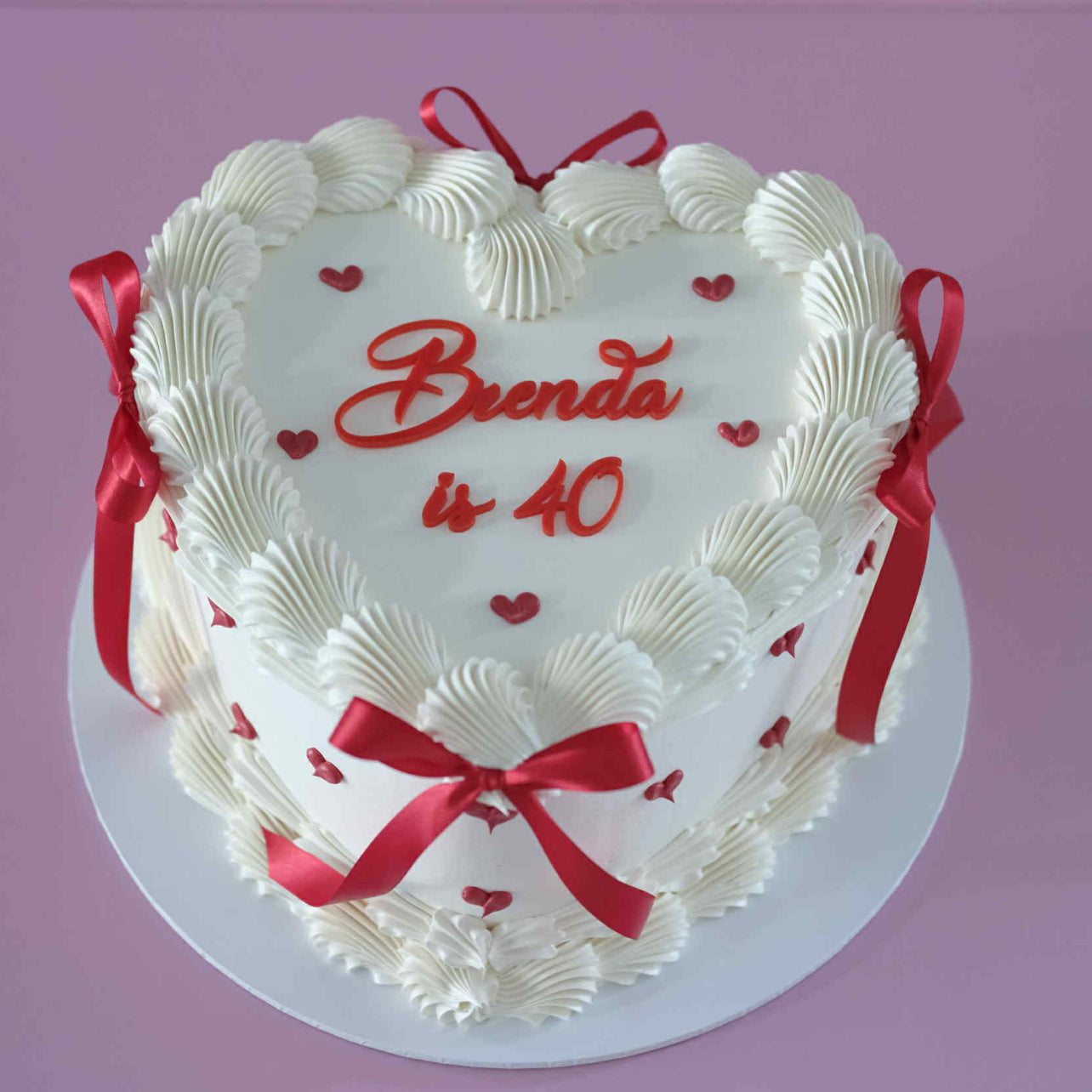 Vintage Heart Cake | Mini Hearts & Coquette