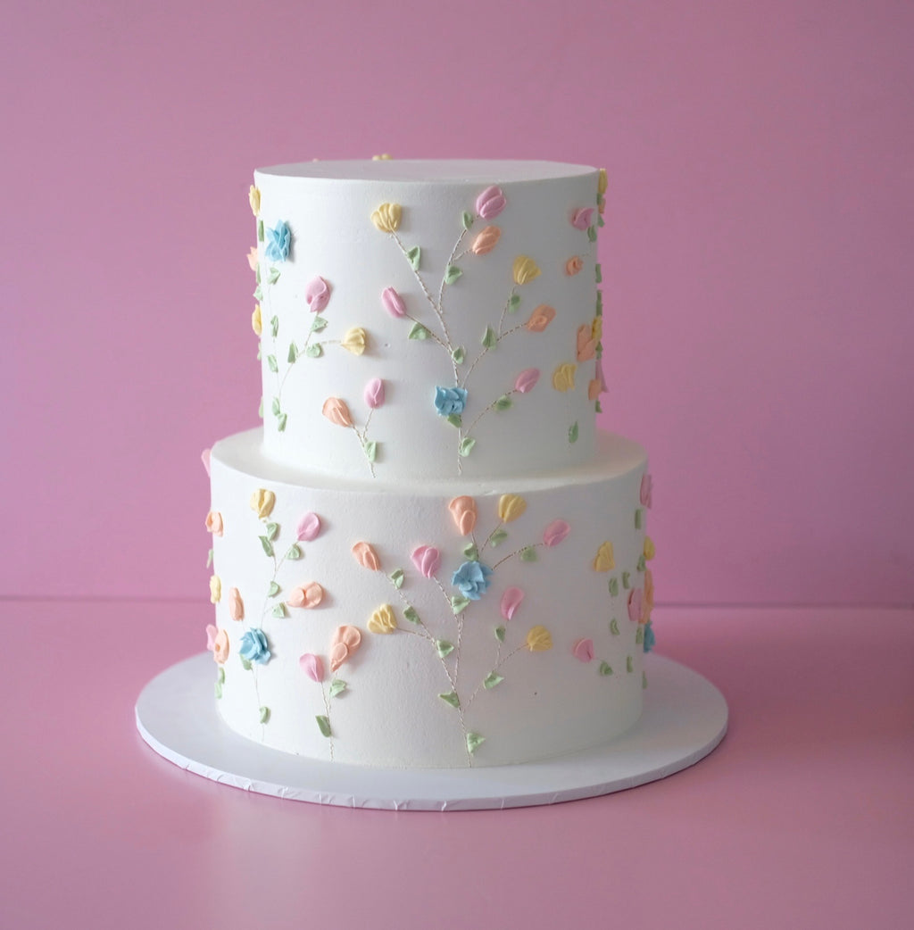 Wild Petal Bloom | 2 Tier Round Cake