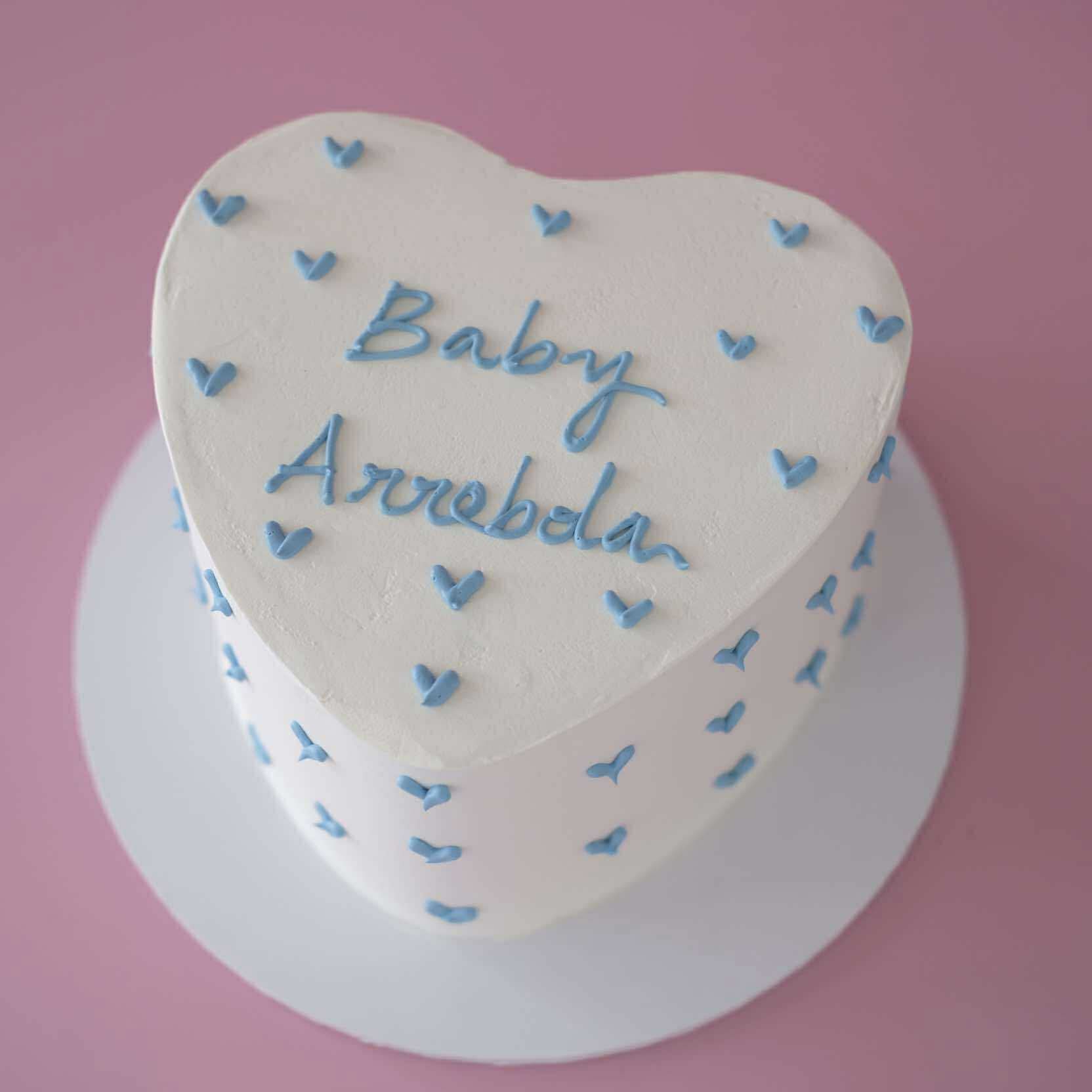 Mini Hearts on Heart | Doodle Cake