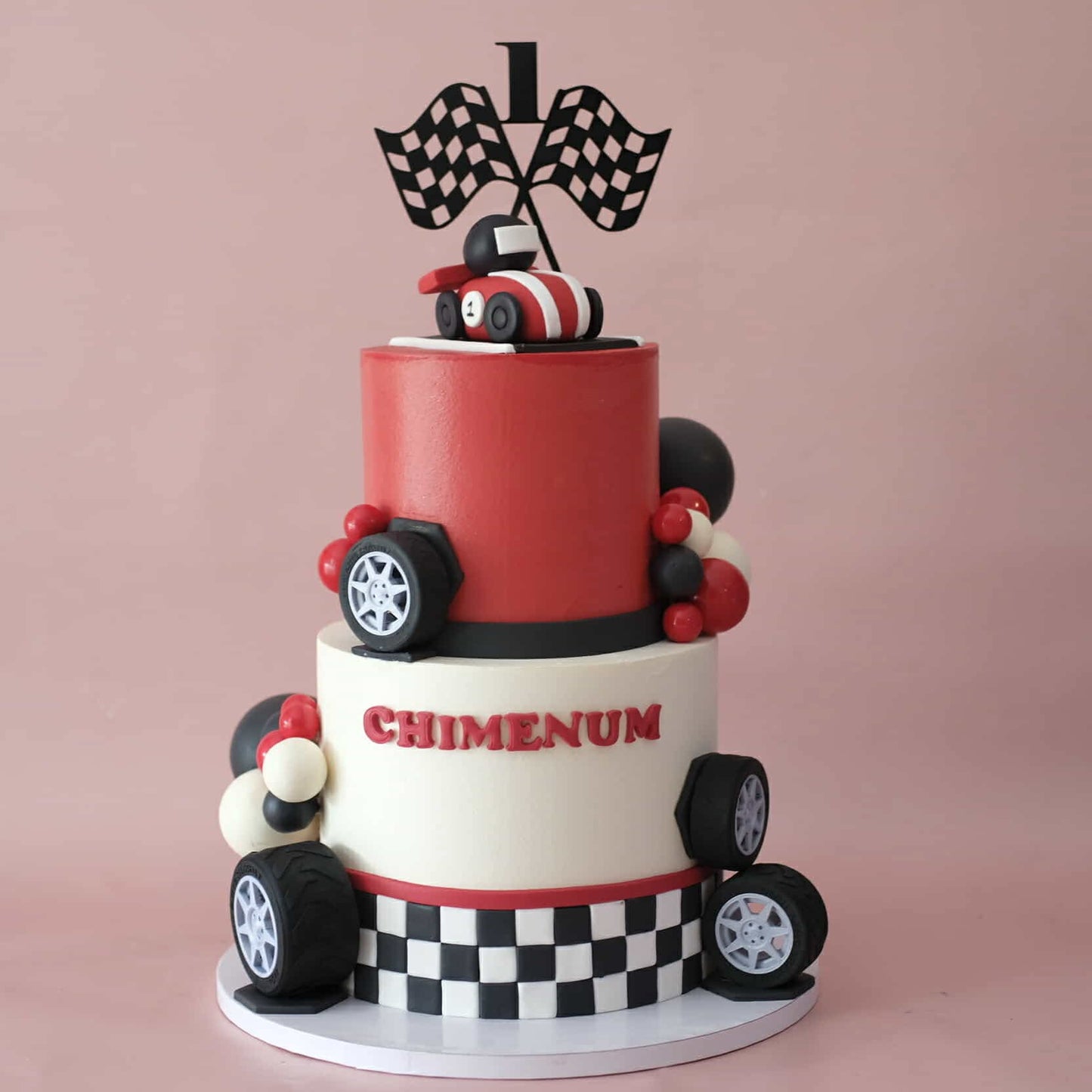 Race Car Themed Cake