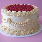 Vintage Round Cake | Fresh Raspberry - ELOISE