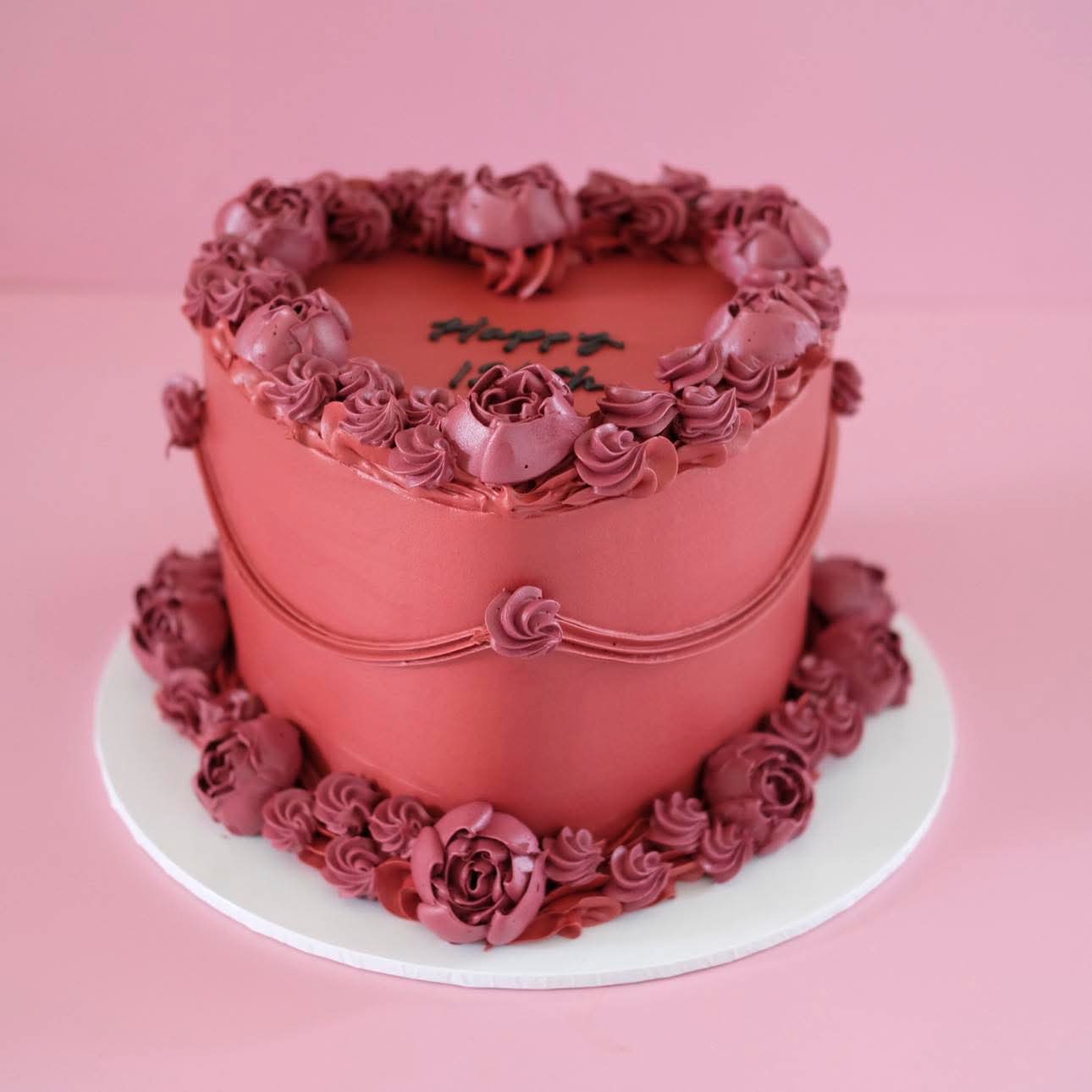 Gateau Aux Roses Buttercream Vintage Cake
