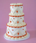 Vintage Round Cake | Bohemian | 3 Tiers
