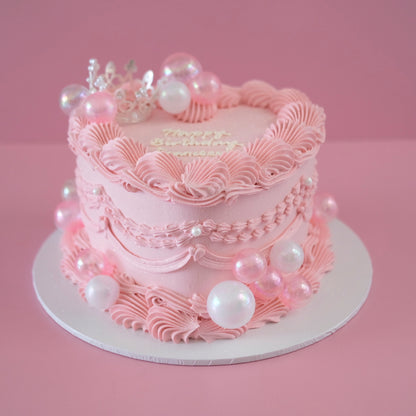 Vintage Heart Cake | Glinda the Good