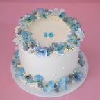 Enchanted Round Vintage Cake | BLUE