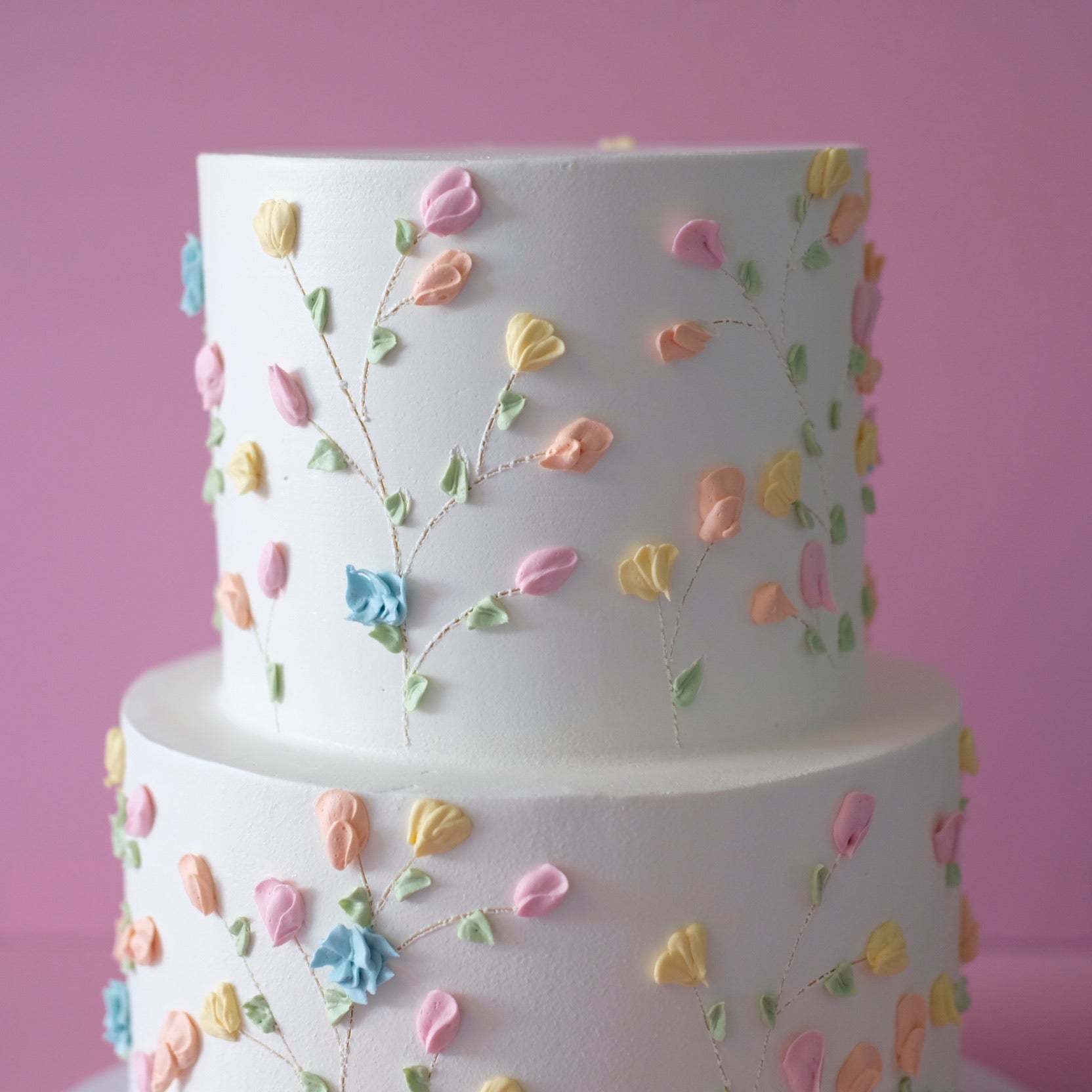 Wild Petal Bloom | 2 Tier Round Cake