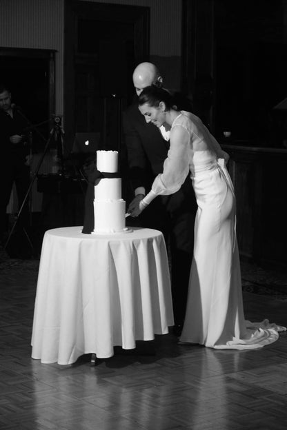 3 Tier Black Coquette Vintage Cake