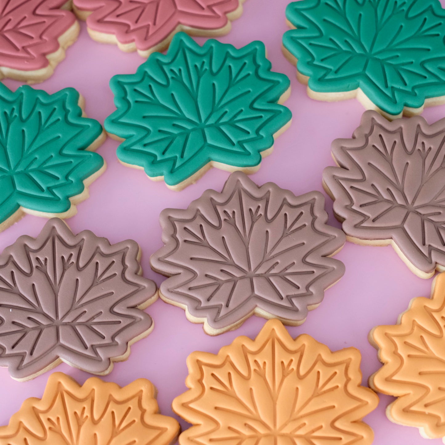Autumn Maple Leaf | Fondant Sugar Cookies