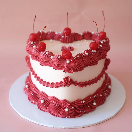 Cherries and Sprinkles ! Cherrinkles | Vintage Heart Cake