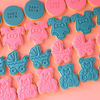 Assorted Bear Baby Shower | Fondant Sugar Cookies