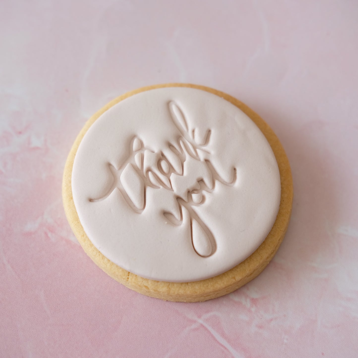 Thank You Text | Fondant Sugar Cookies | 10 Pack