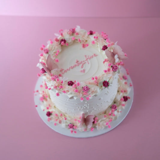 Enchanted Round Vintage Cake | PINK