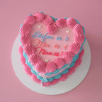 Vintage Heart Cake | Mini Hearts