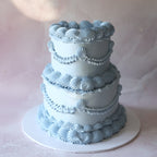Classic Heart Vintage Cake | 2 Tiers