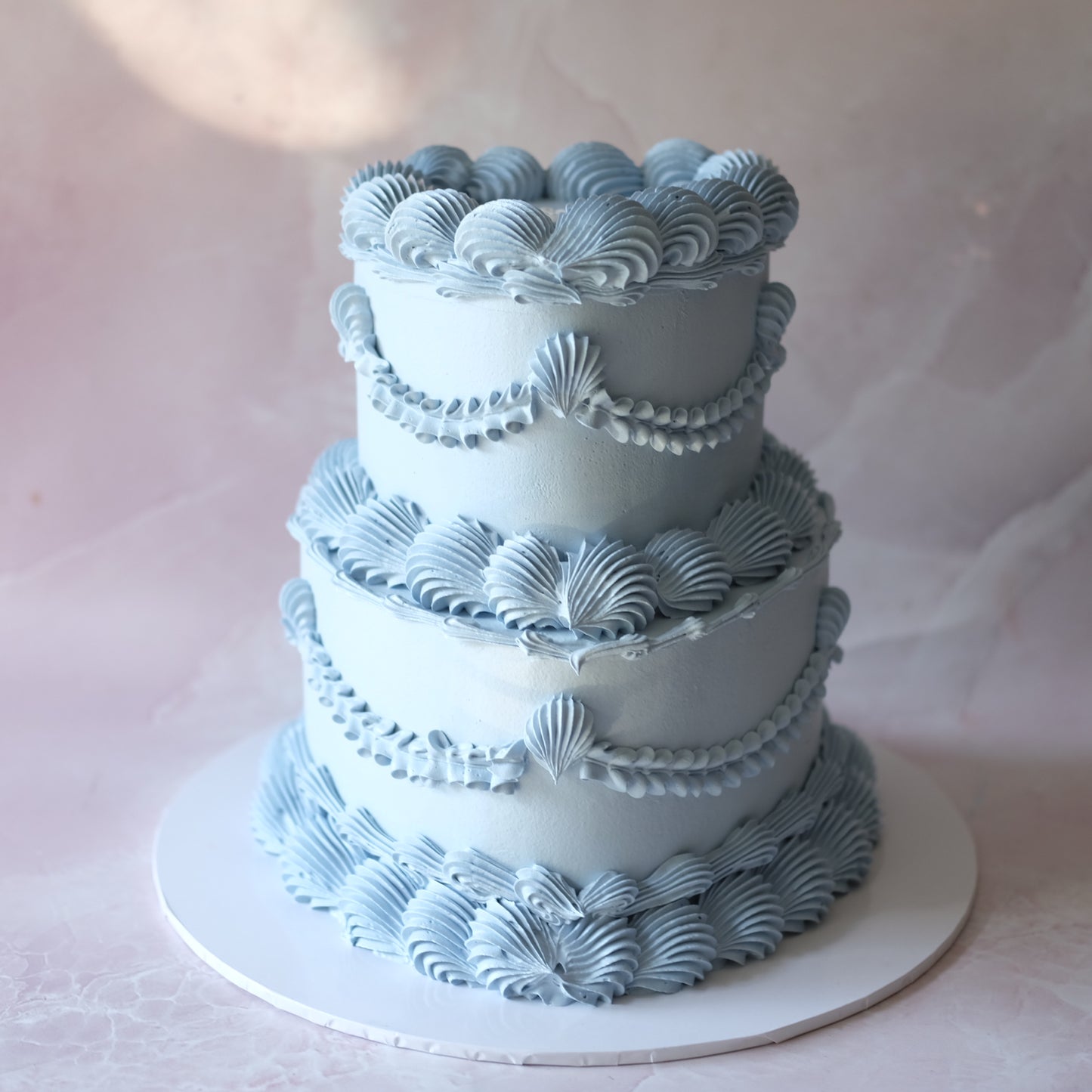 2 Tier Vintage Heart Cake