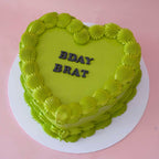 Basic Vintage Heart Cake | Monochrome