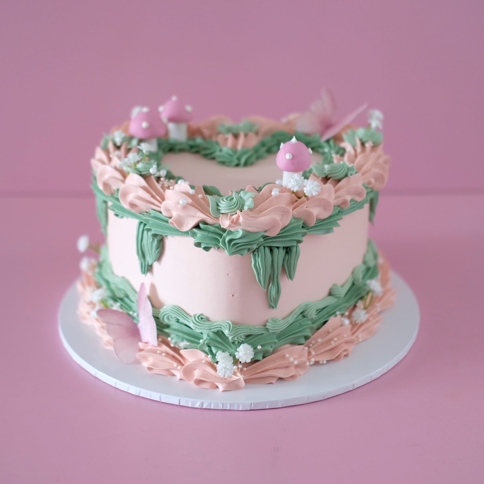 Vintage Heart Cake | Fairy Theme
